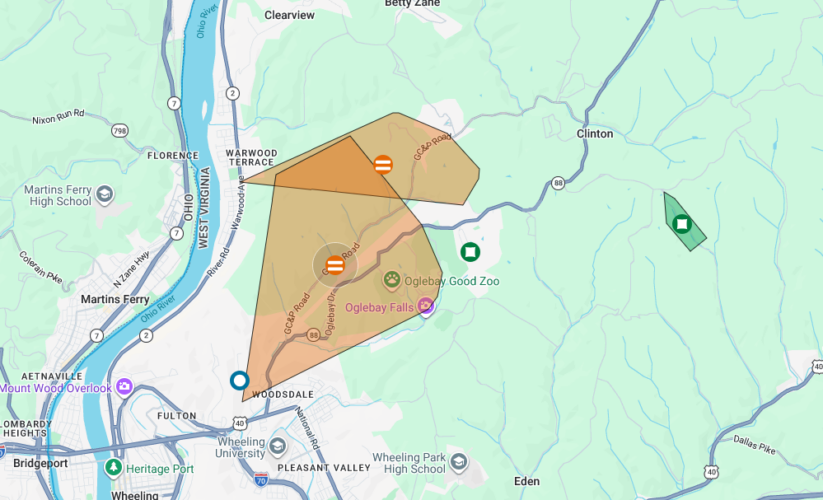 Update: Power being restored, outages down from 1,700 to about 300